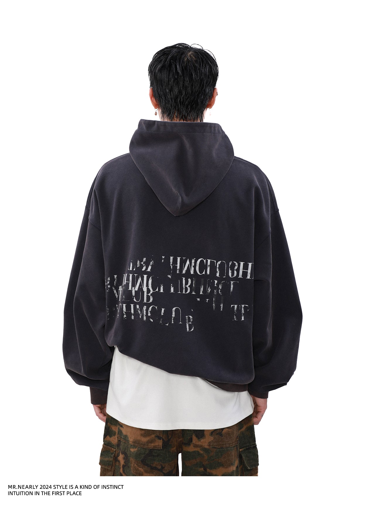 QS877A print hoodie