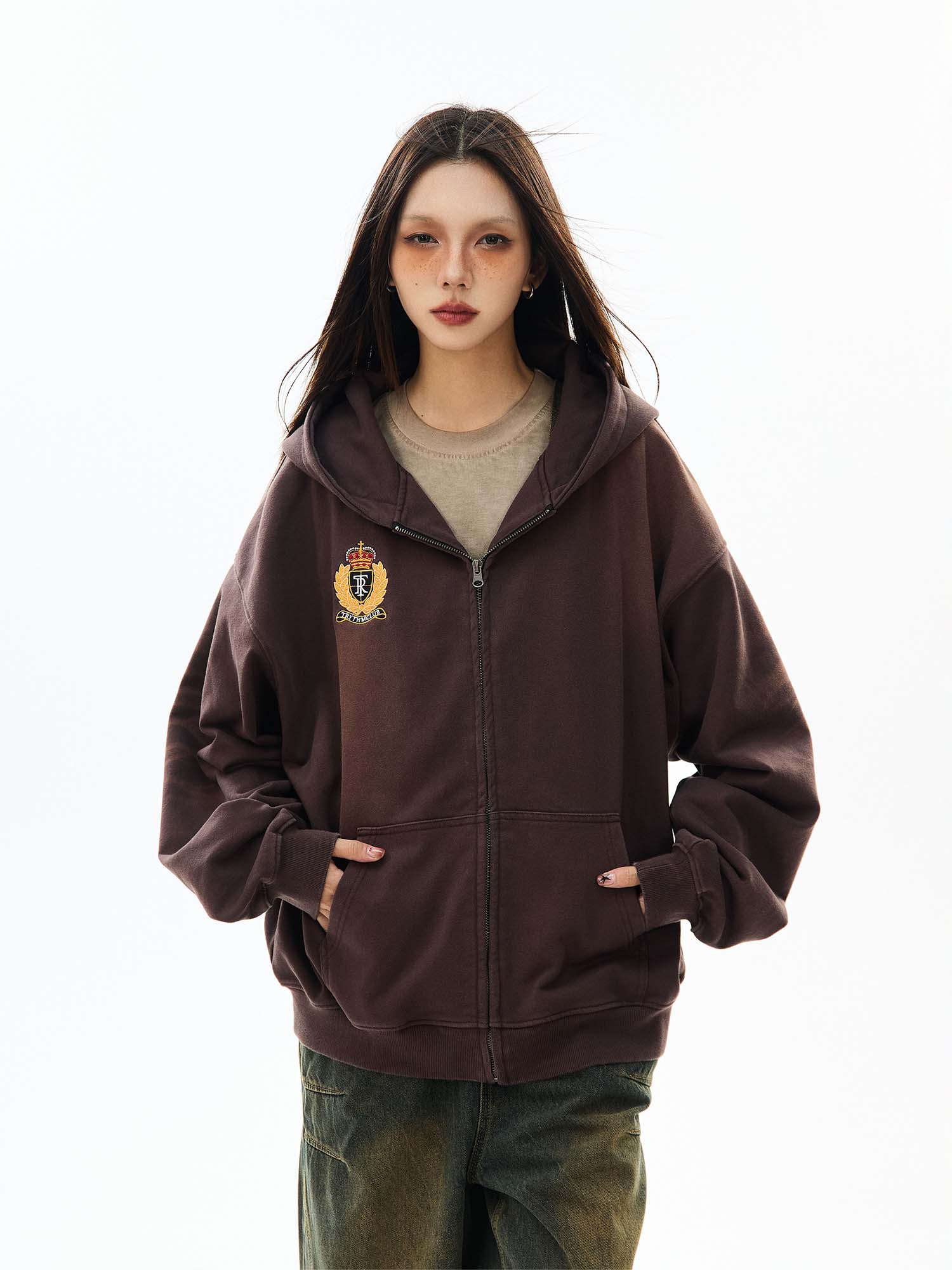 QS004B zip hoodie