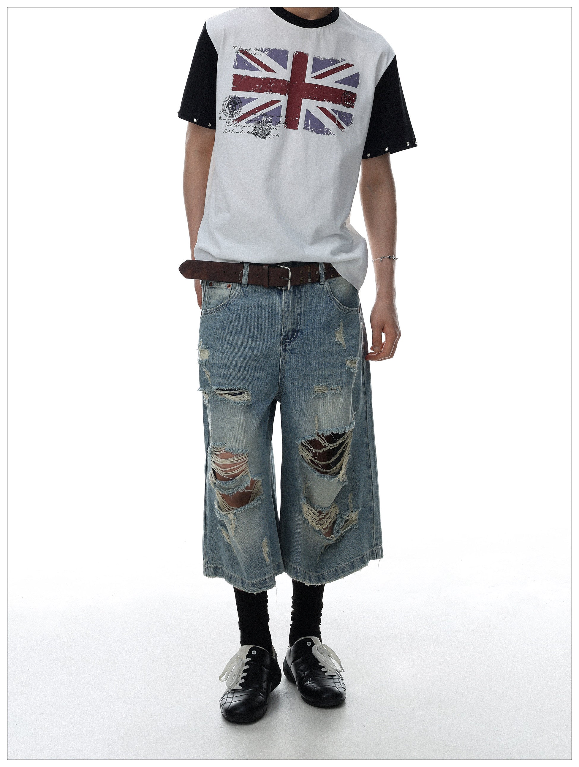 QS841B denim shorts