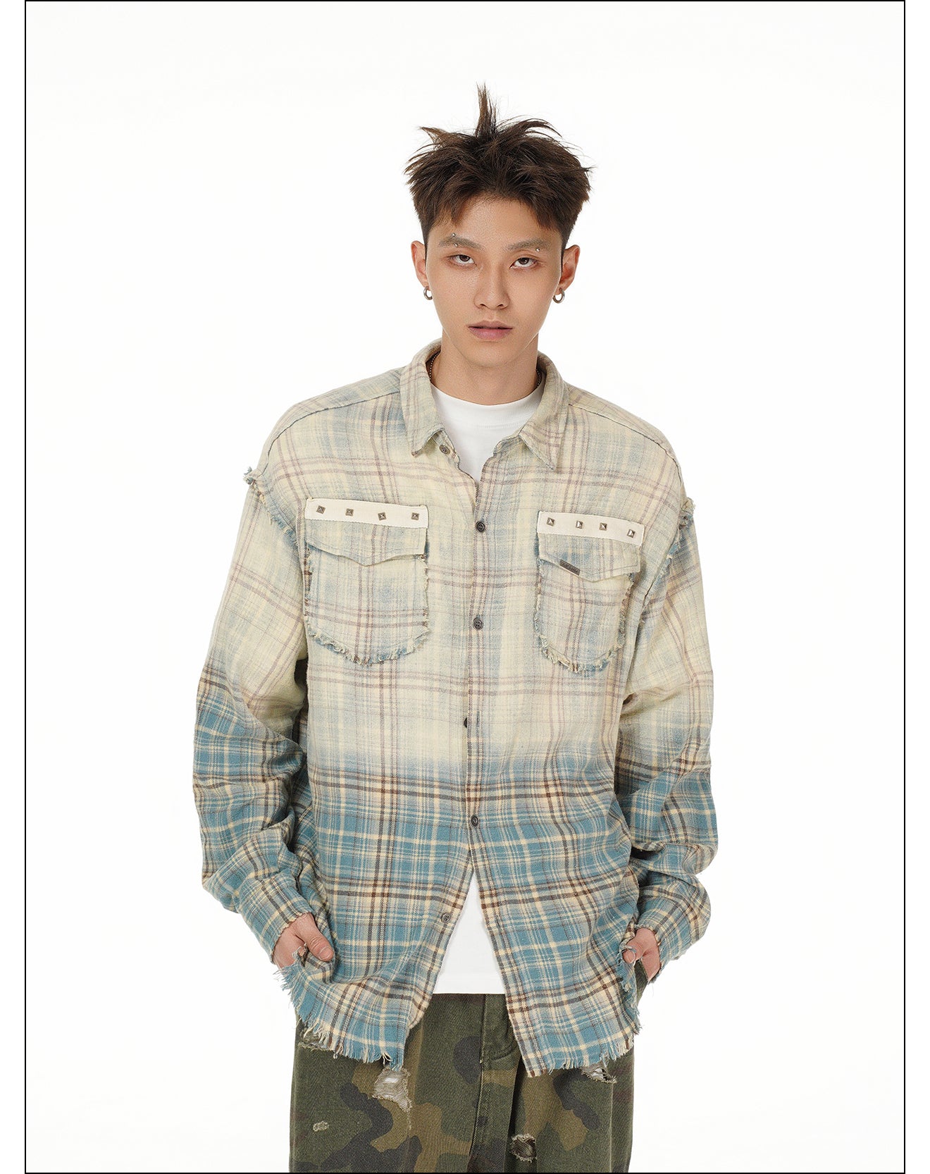 QS984A check shirts