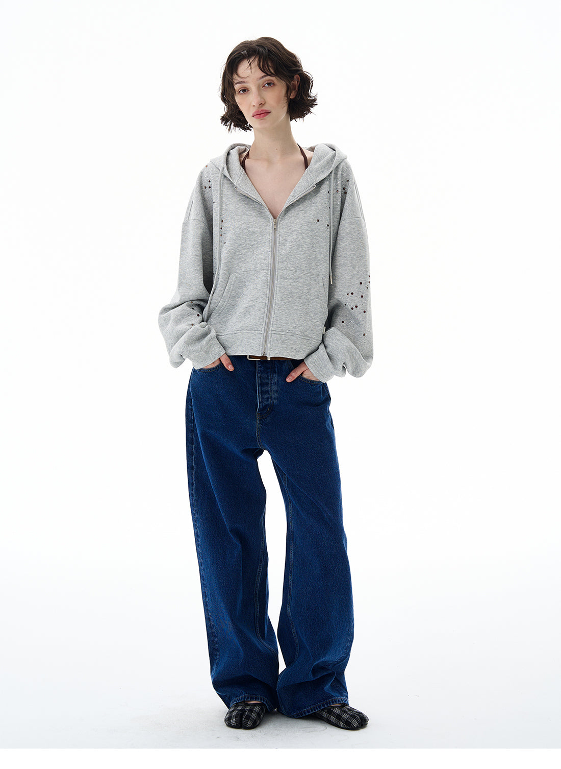 QS607B zip hoodie