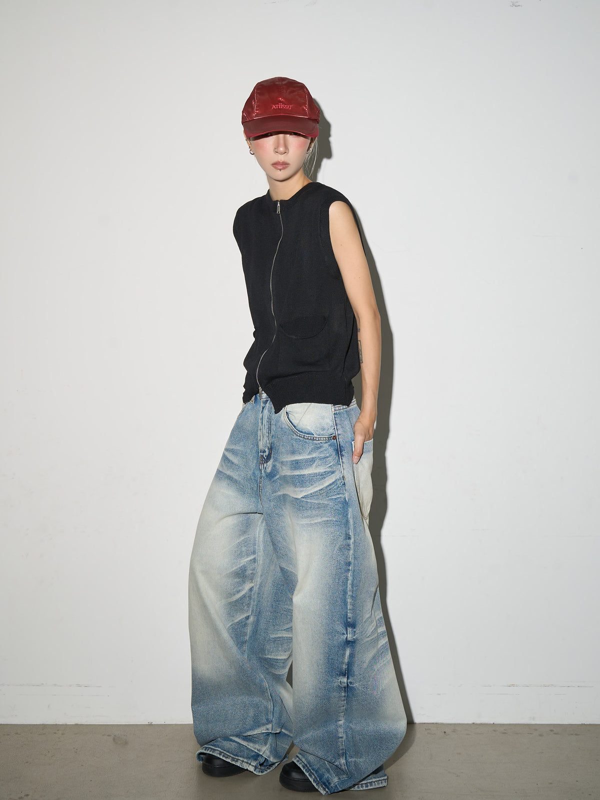 QS907B loose denim