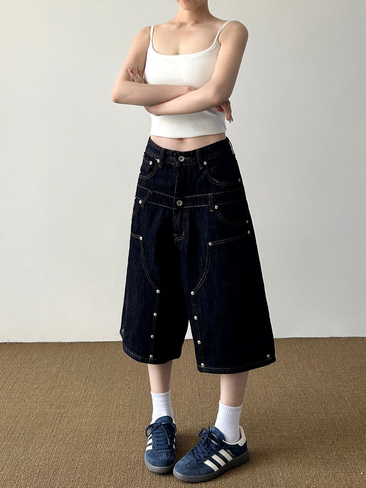 QS784B denim shorts