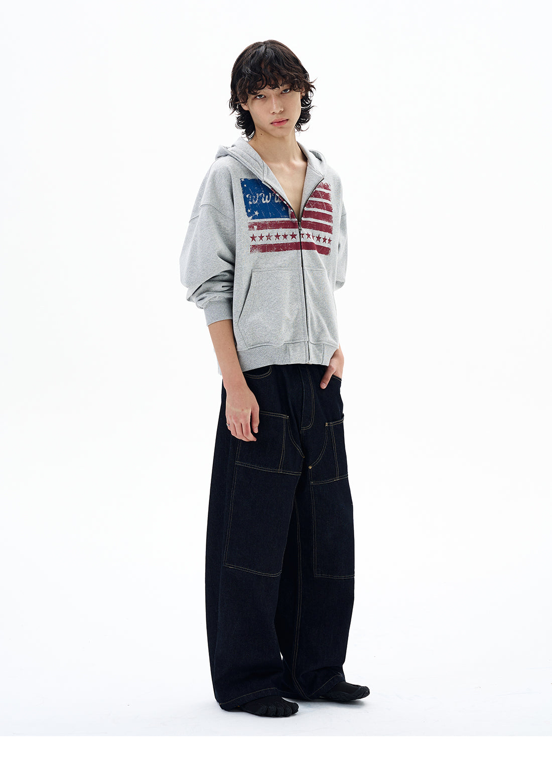 QS640B zip hoodie
