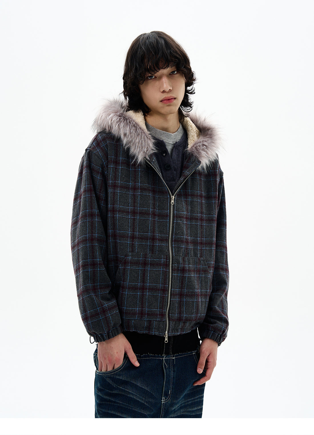 QS657B fur hoodie
