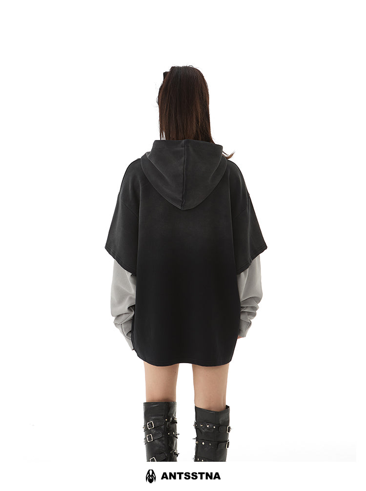 QS309B layered hoodie