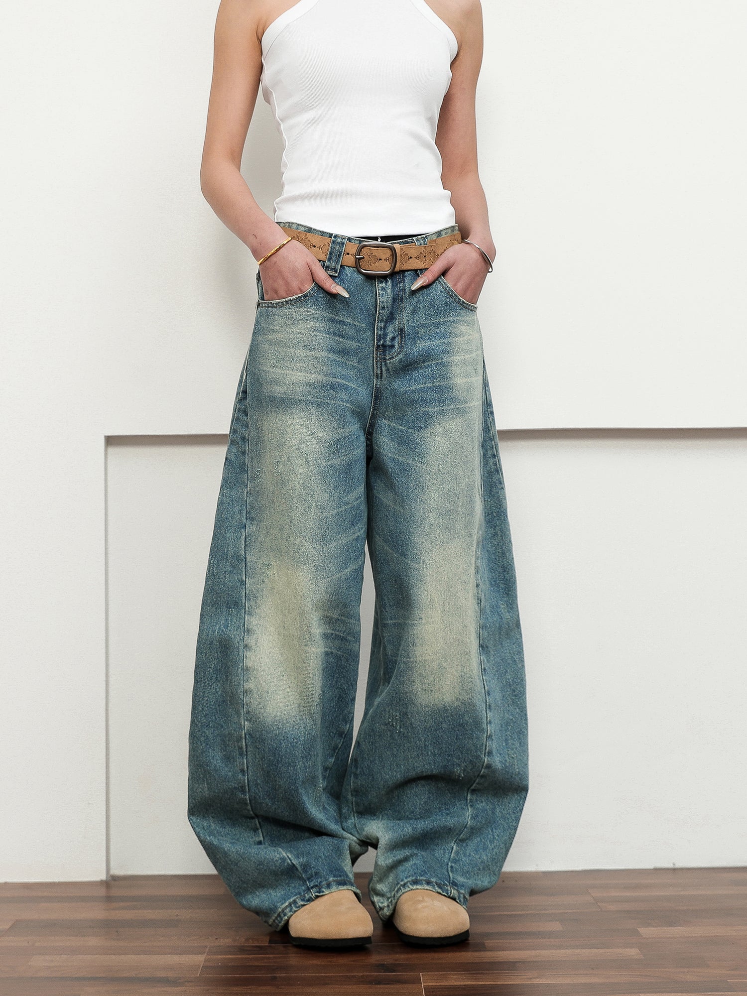 QS217B wash denim