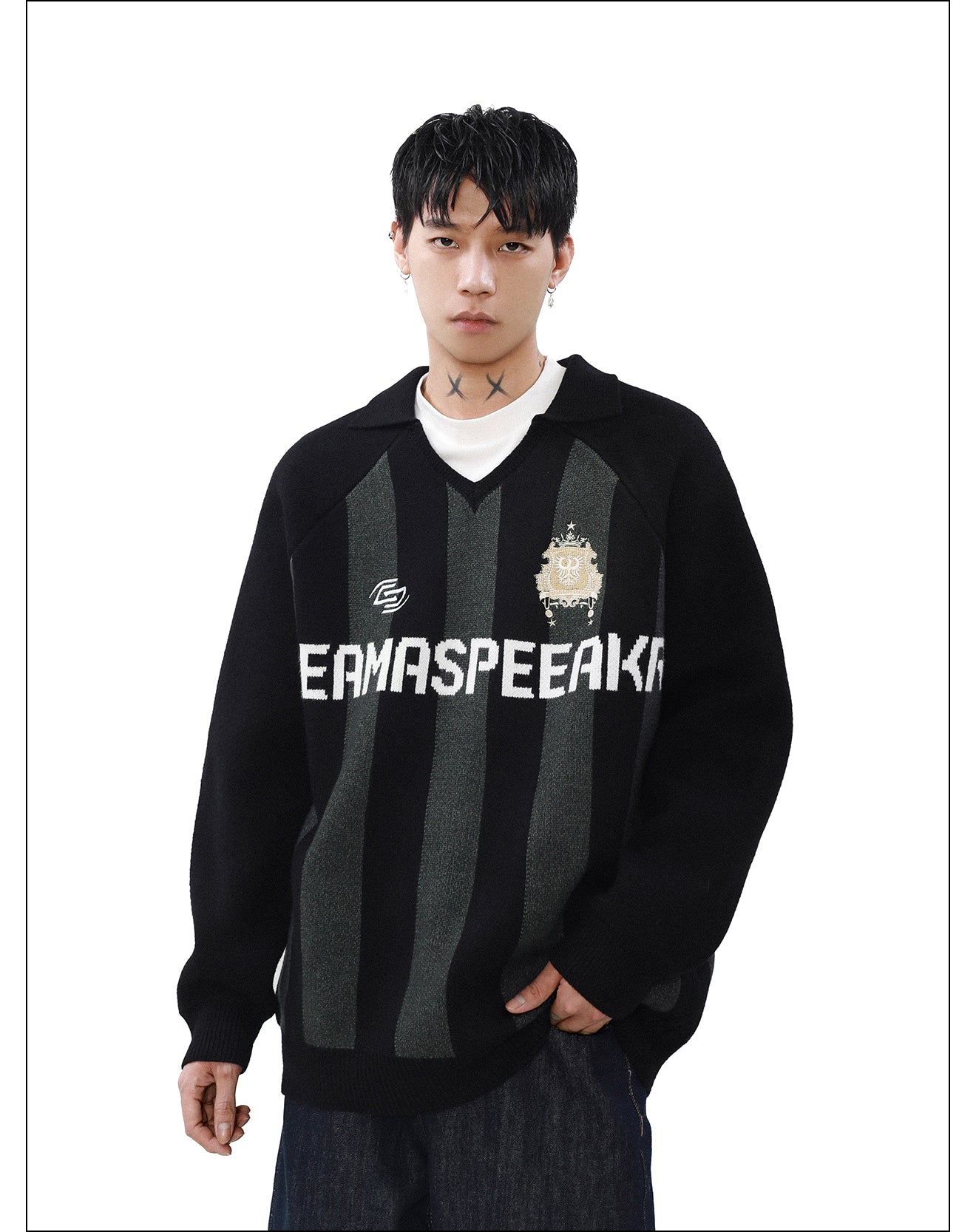 QS973A polo sweater