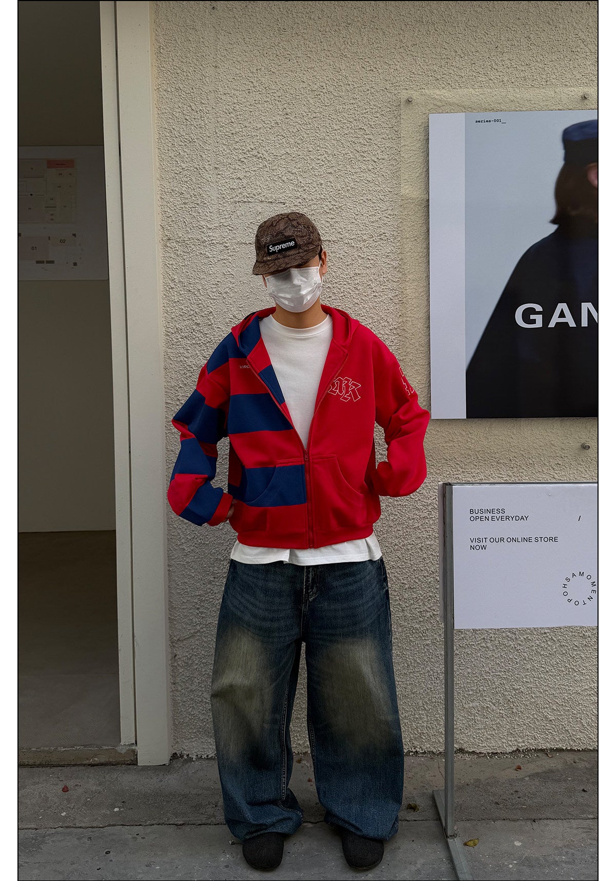 QS728B zip hoodie
