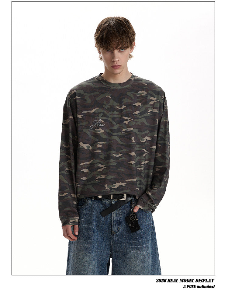 QS716B camouflage L/S tee
