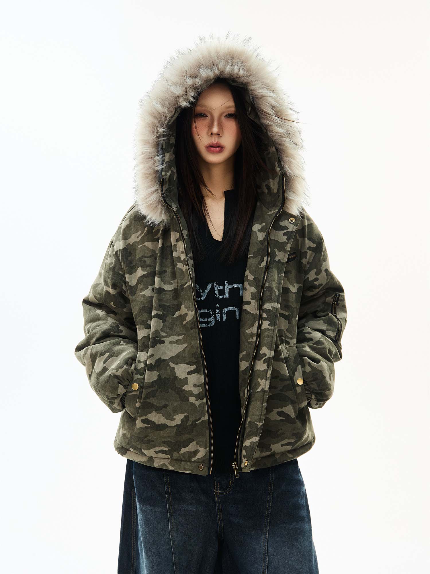 QS991A camouflage padded jacket