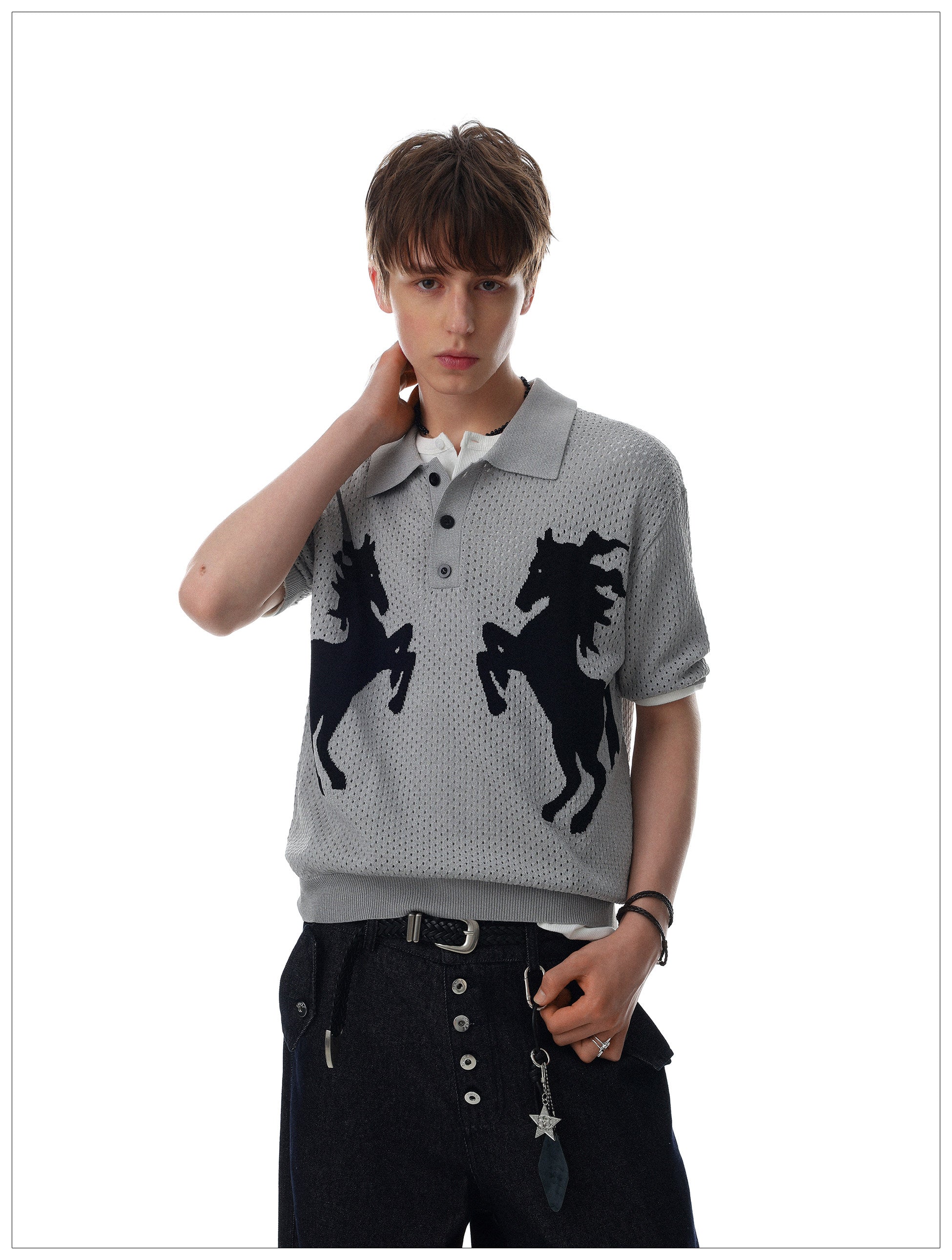 QS780B knit polo