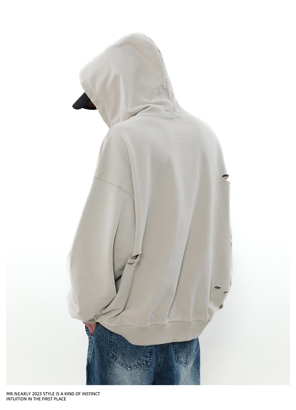 QS373A print hoodie