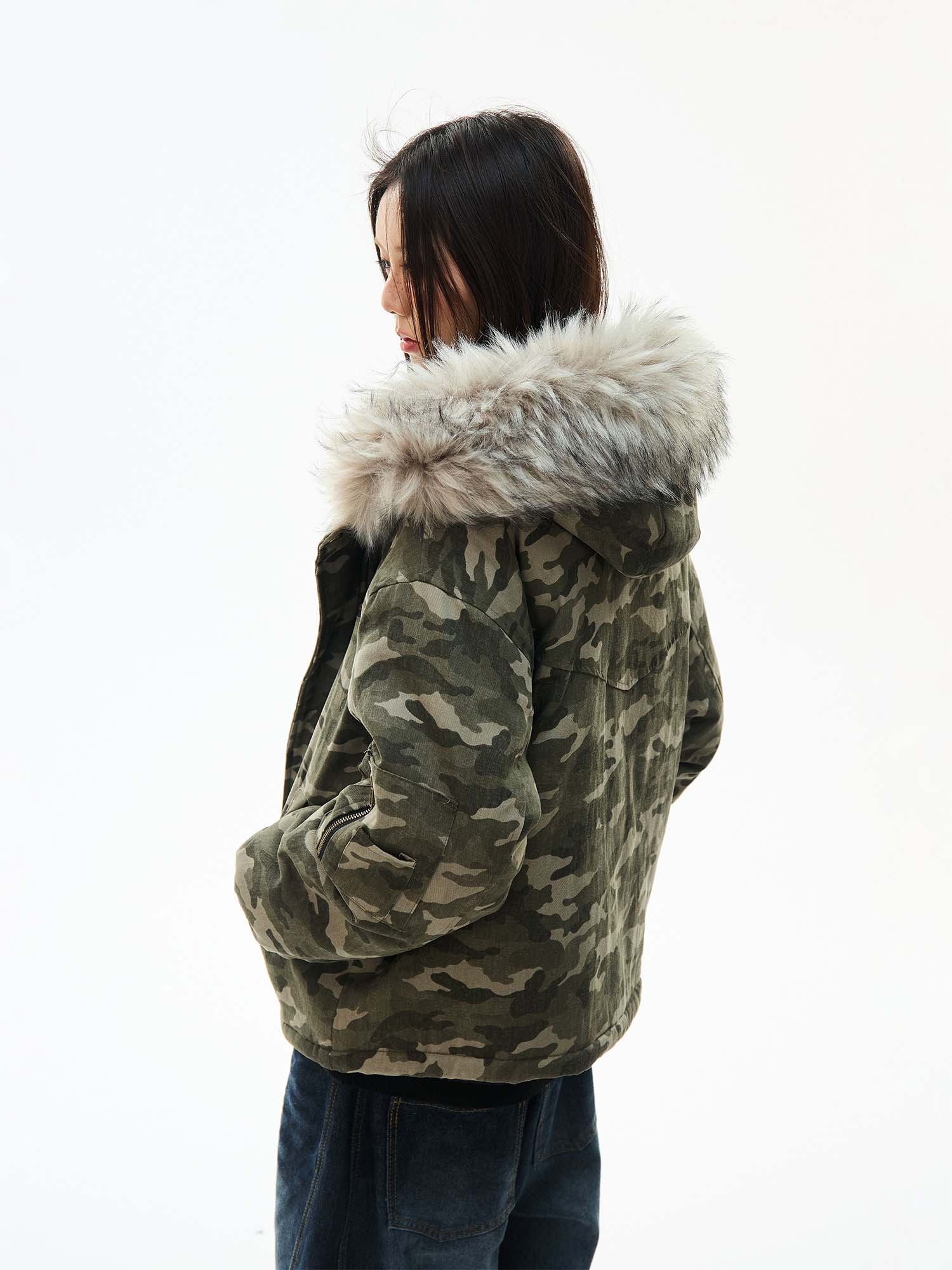 QS991A camouflage padded jacket