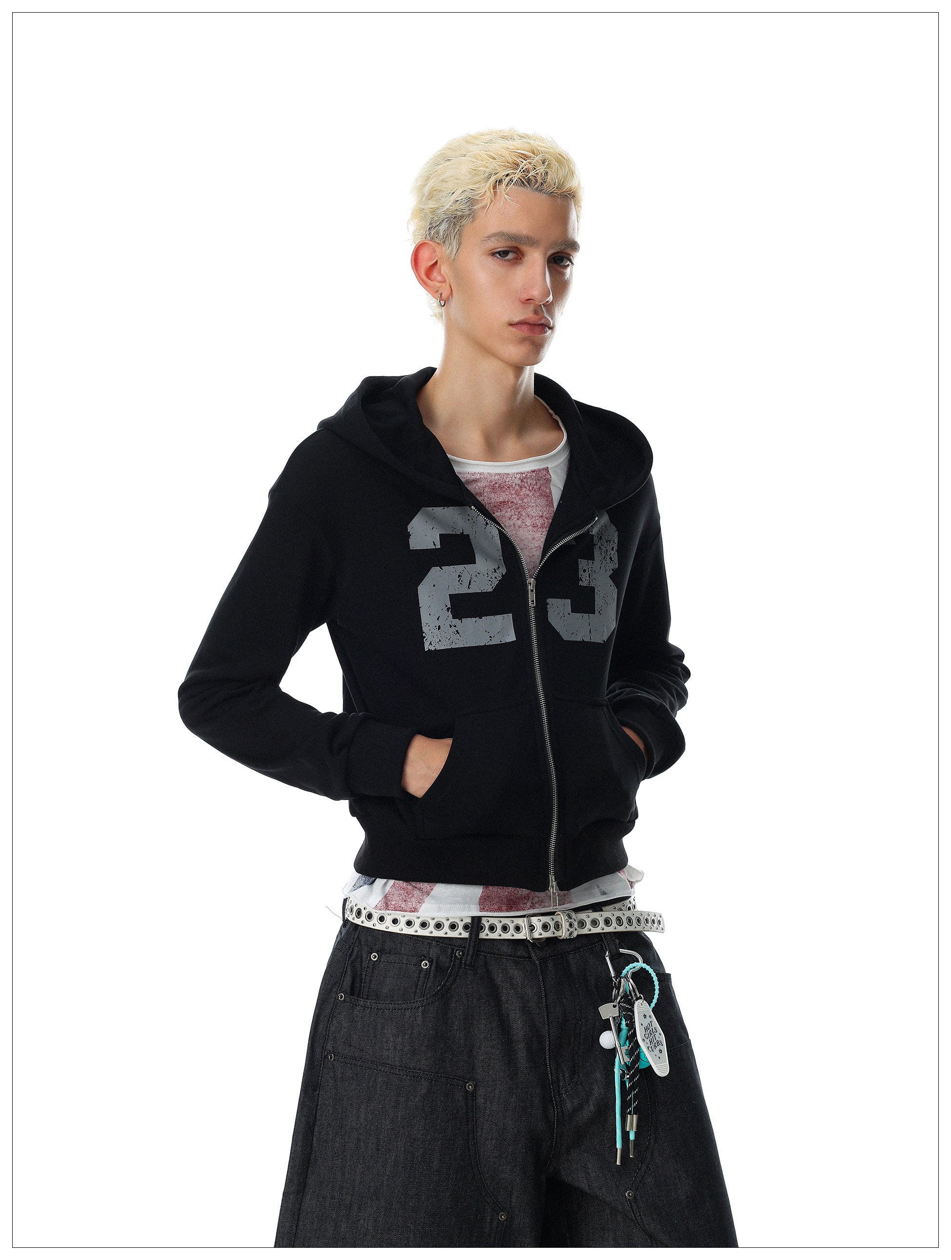 QS890B zip hoodie