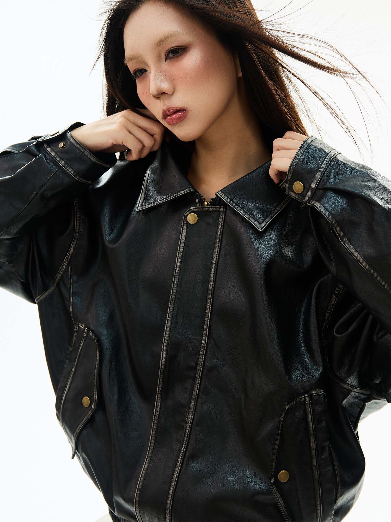 QS994A leather jacket