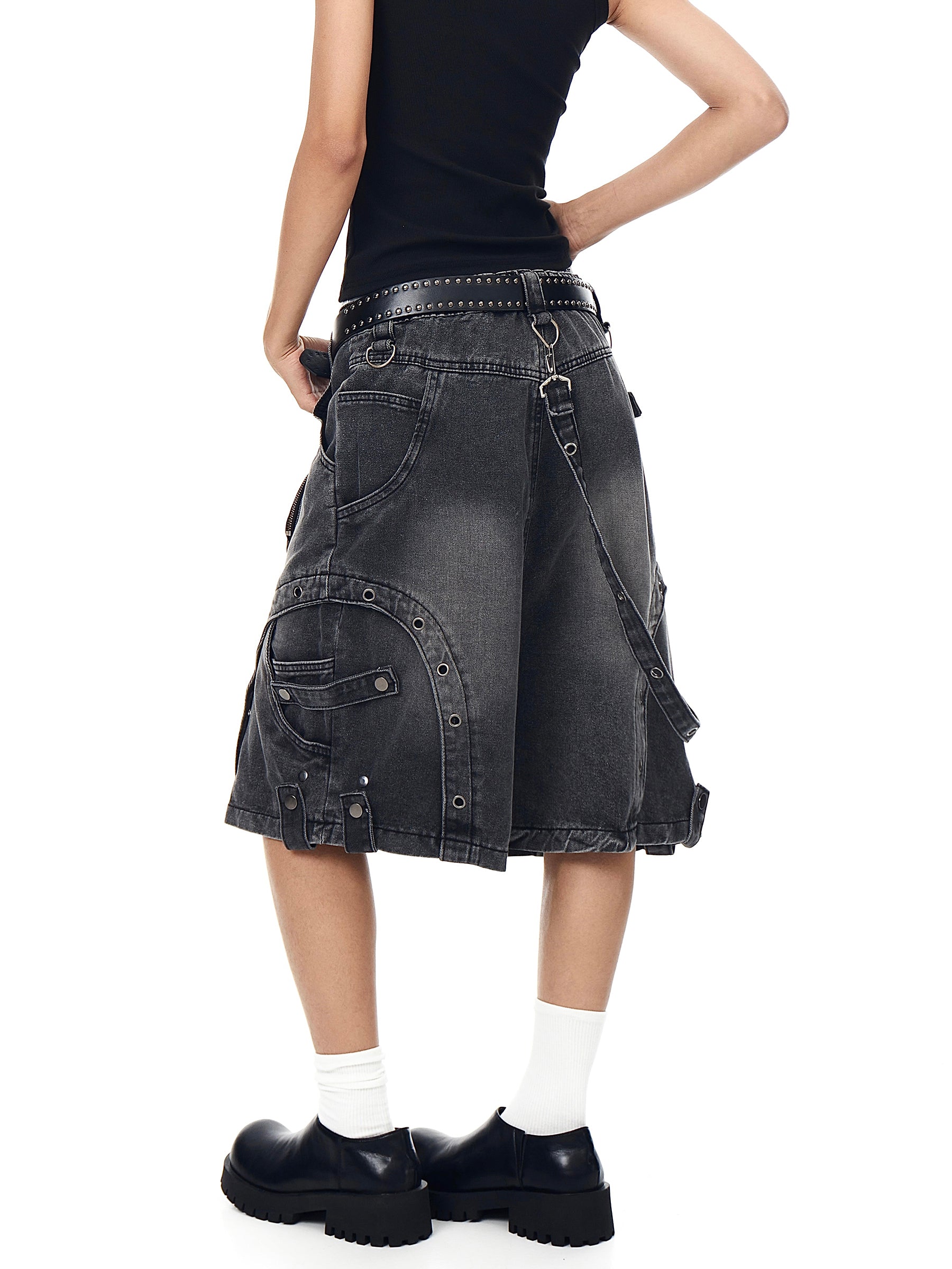 QS557B denim shorts