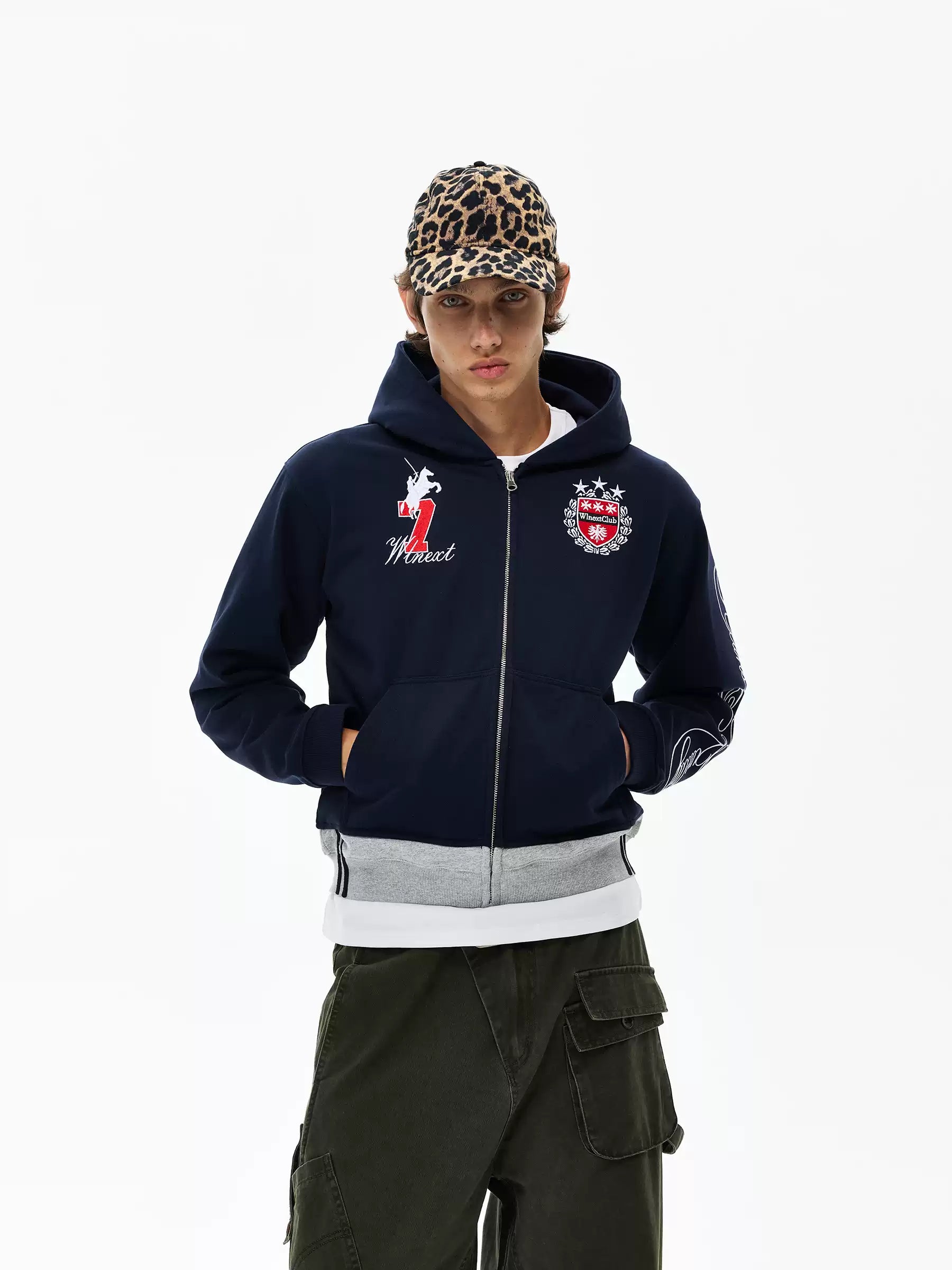 QS895B zip hoodie