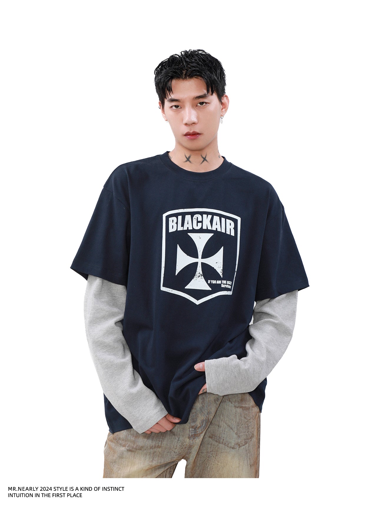 QS898A layered L/S tee