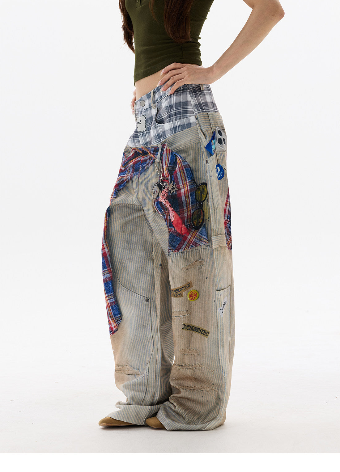 QS689B print pants