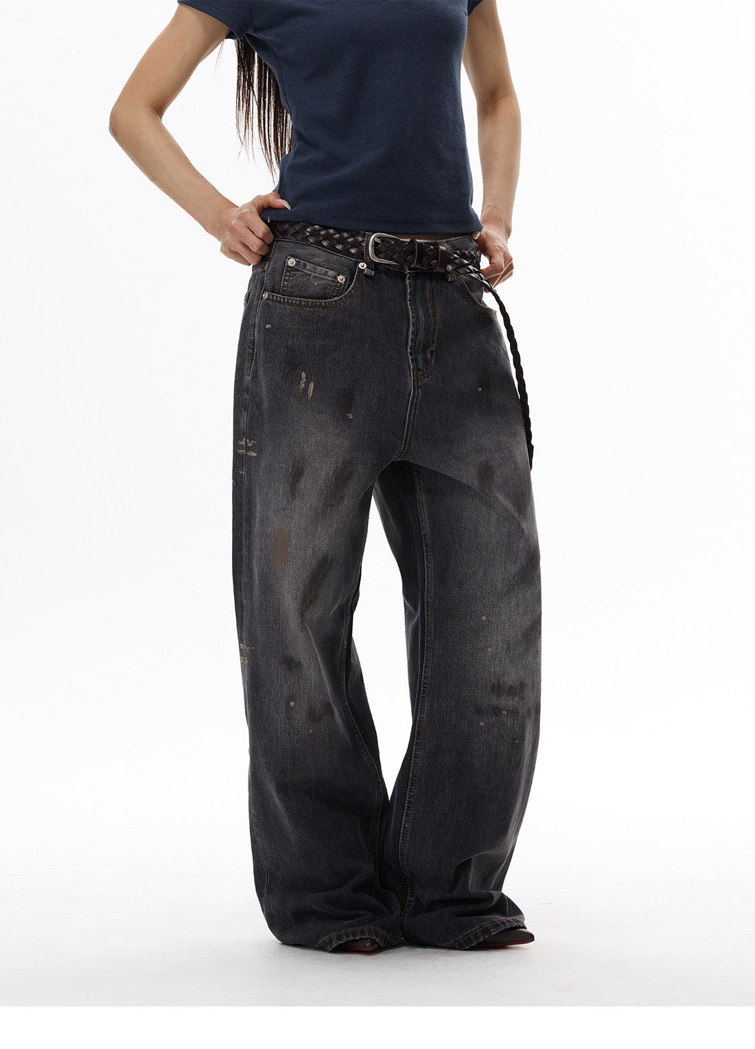 QS696B loose denim