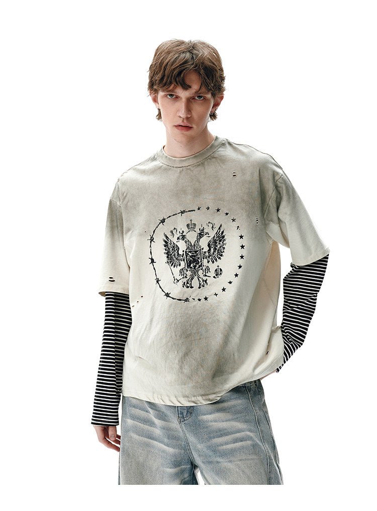 QS757B layered L/S tee