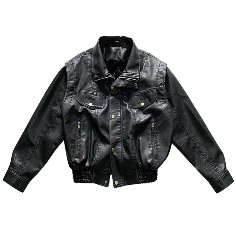 QS243B leather jacket