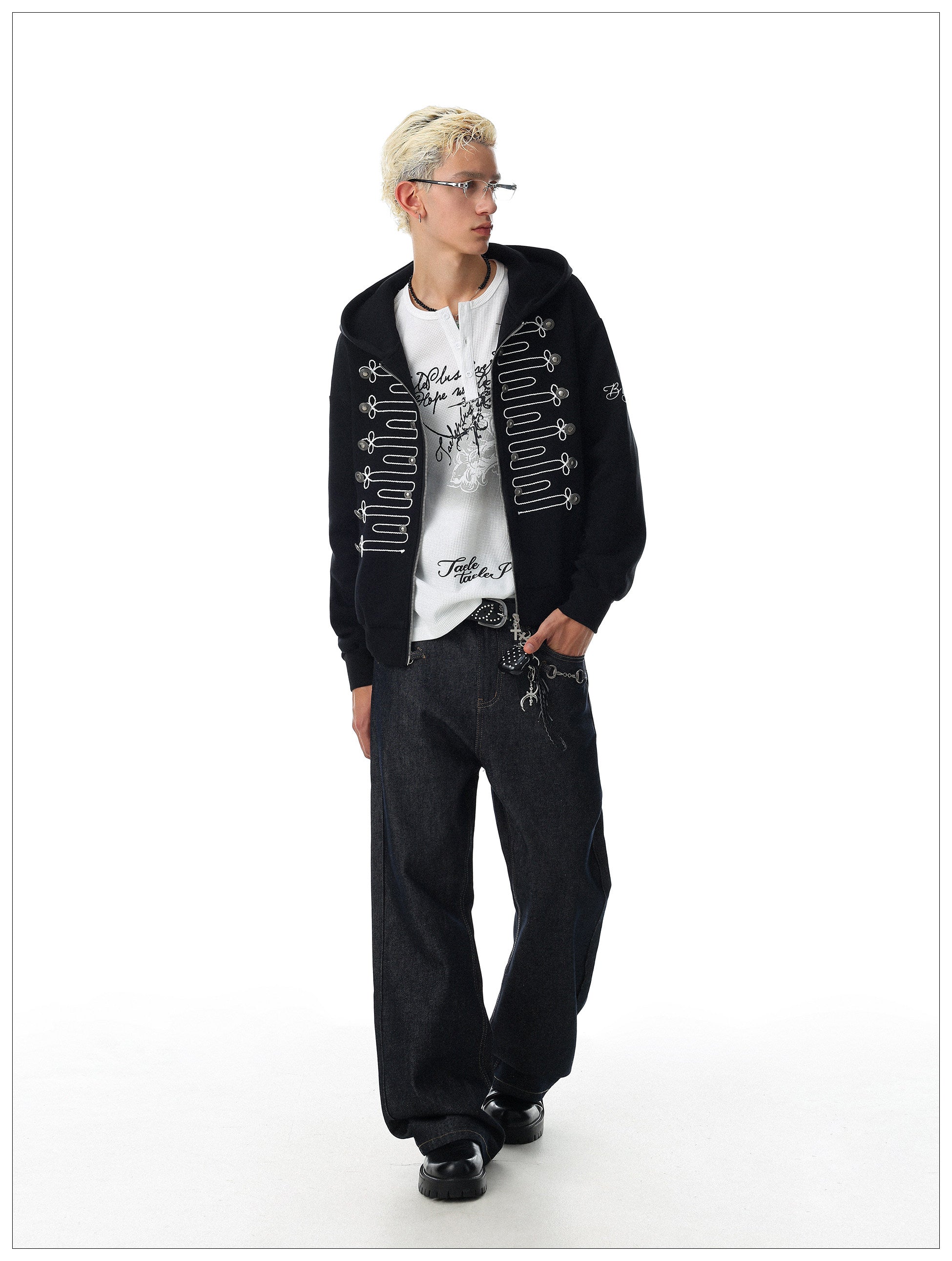 QS891B zip hoodie