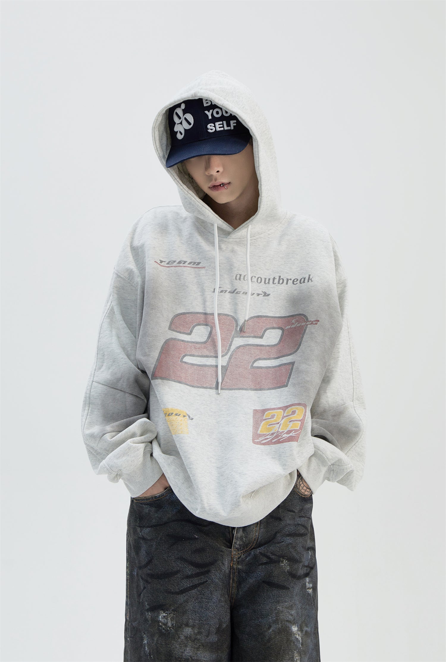 QS939A print hoodie