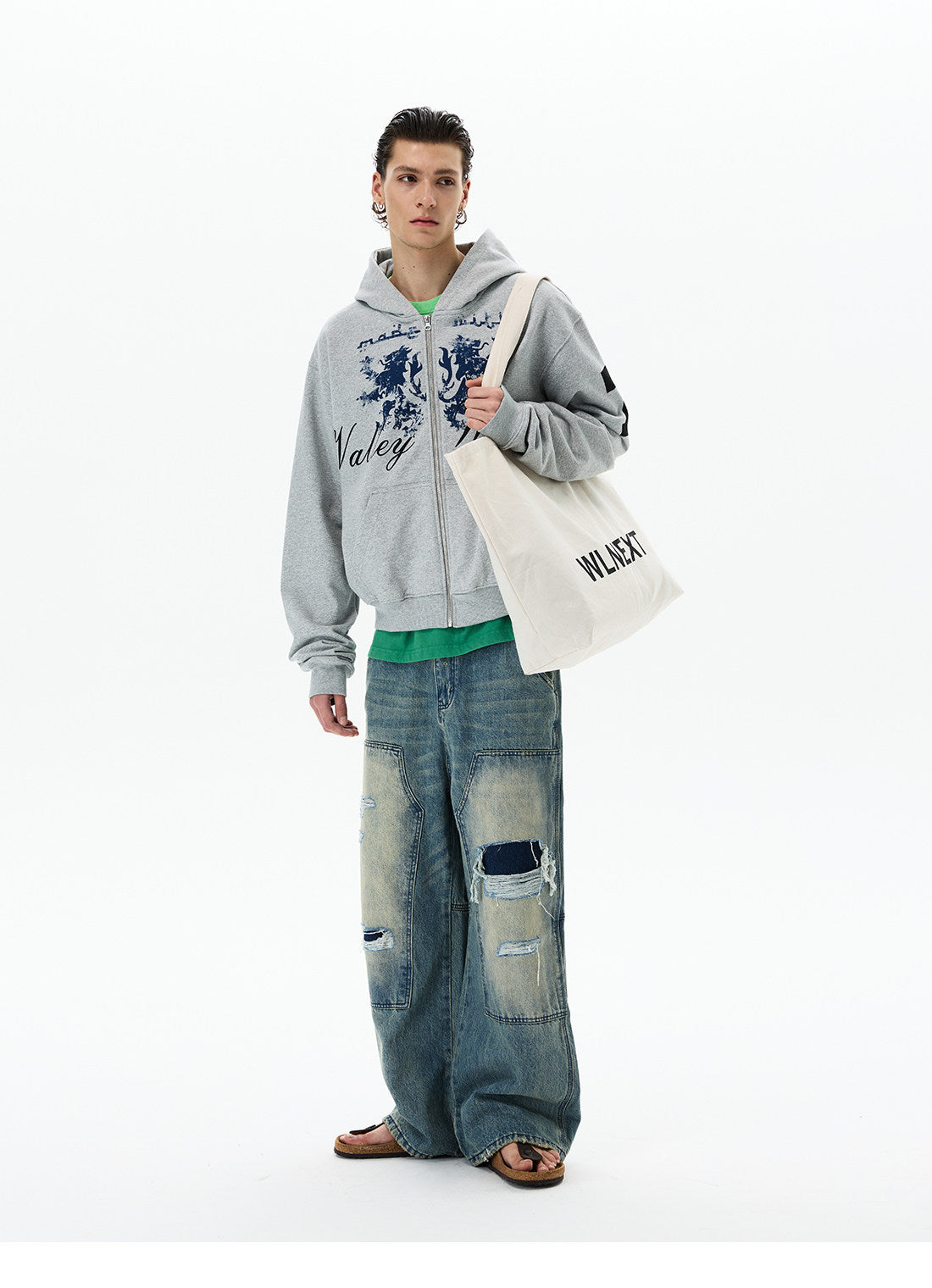 QS695B zip hoodie