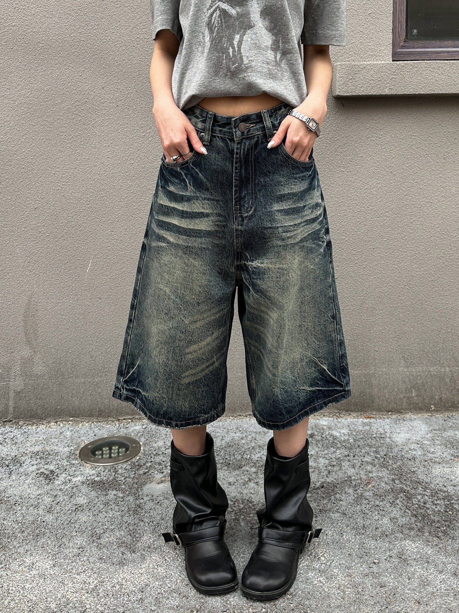 QS819B denim shorts