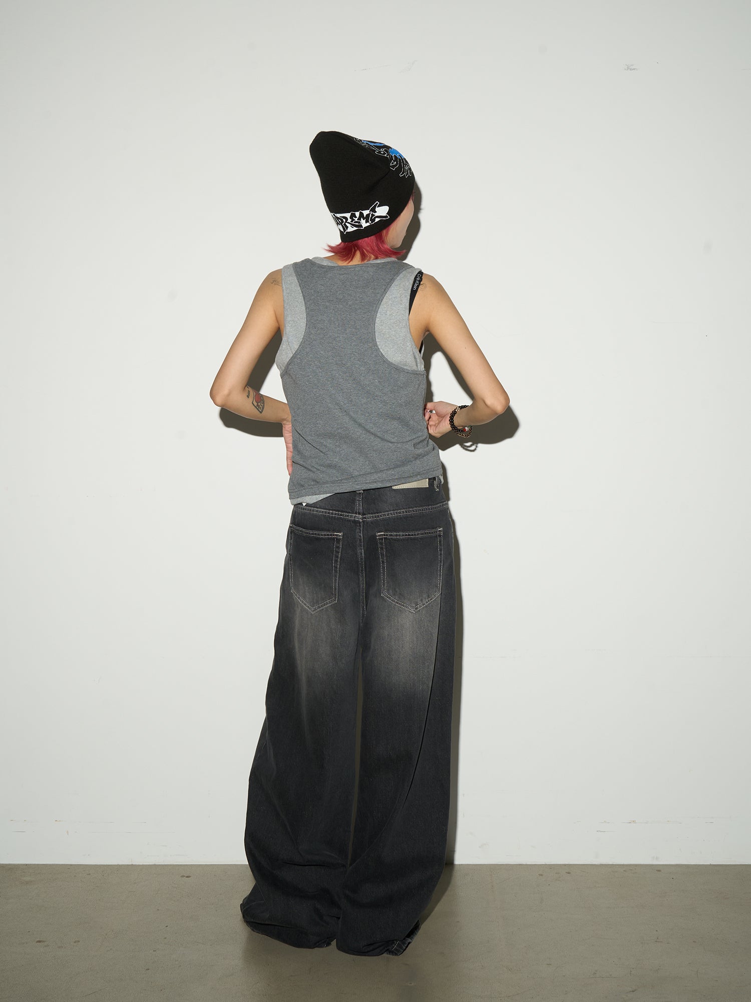 QS564B wash denim