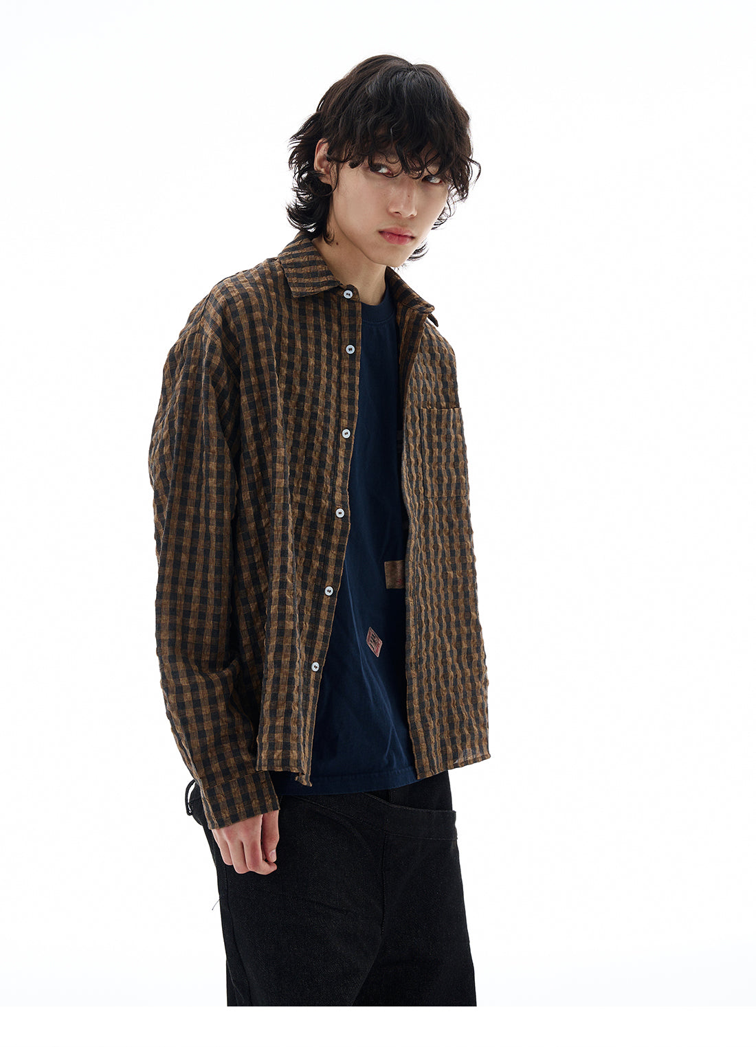 QS609B check shirts