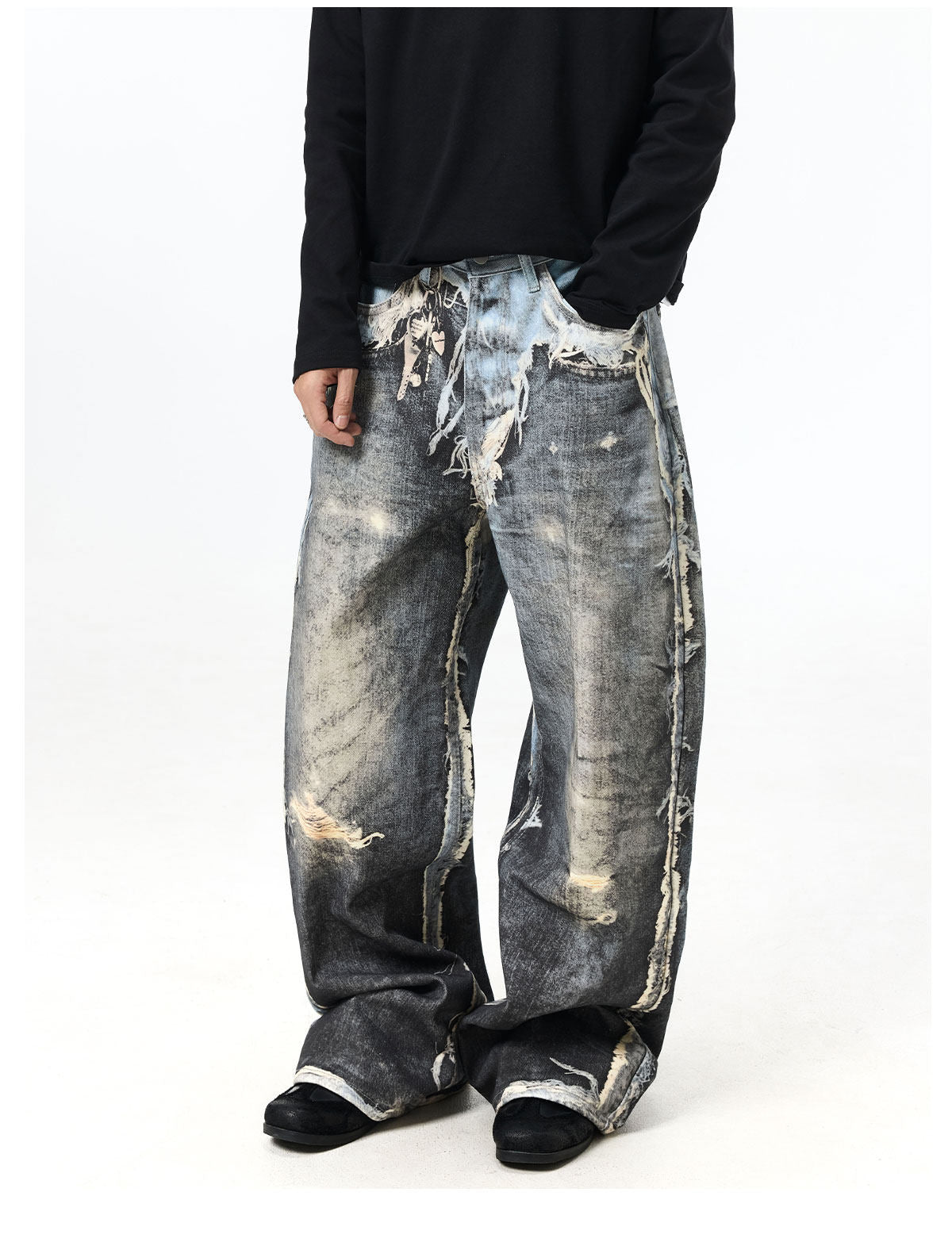 QS668B print denim