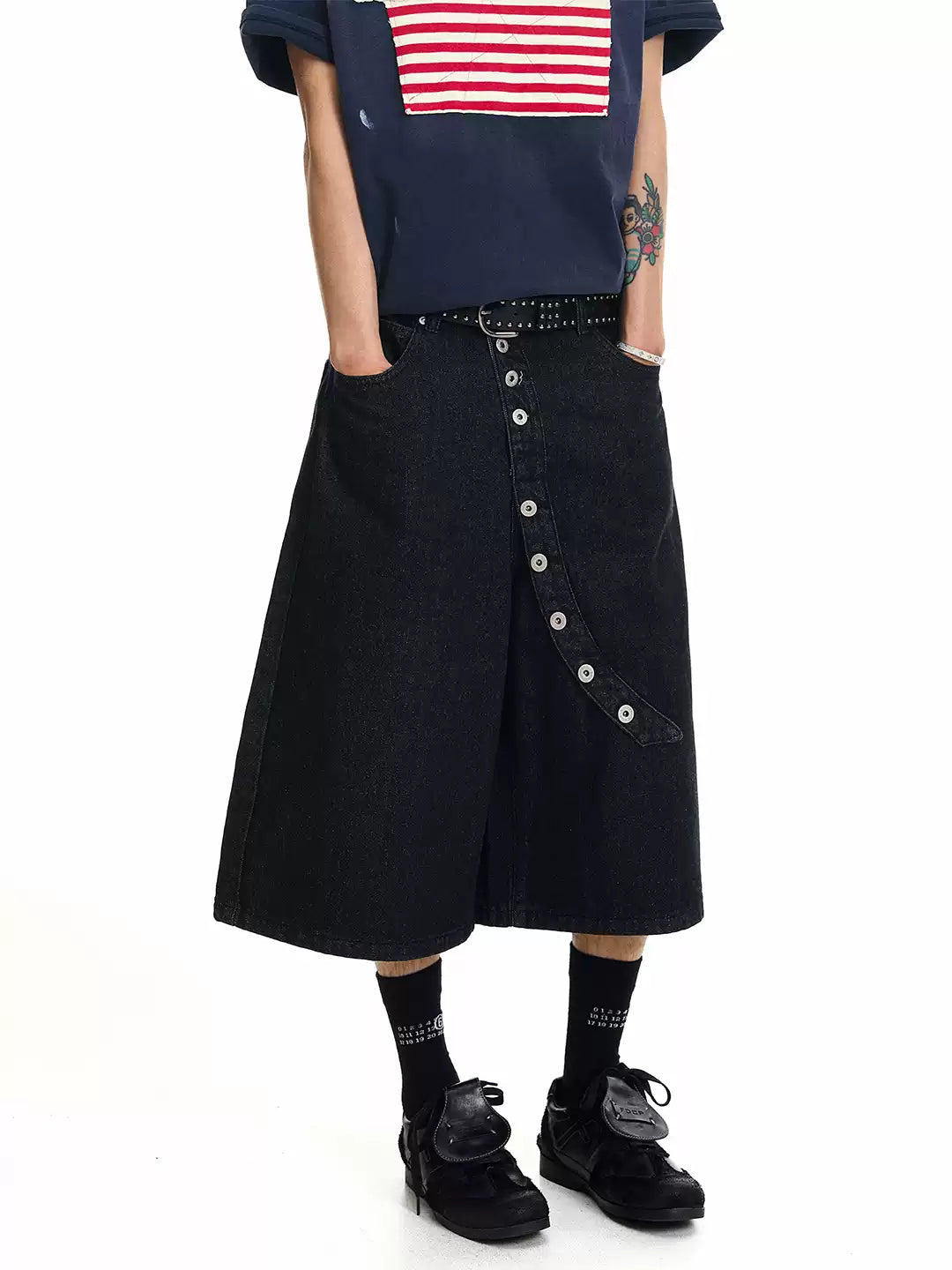 QS833B denim shorts