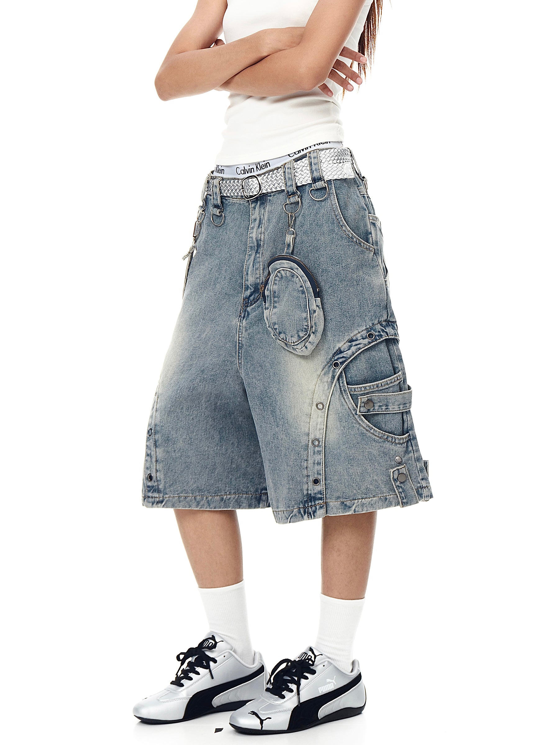 QS557B denim shorts