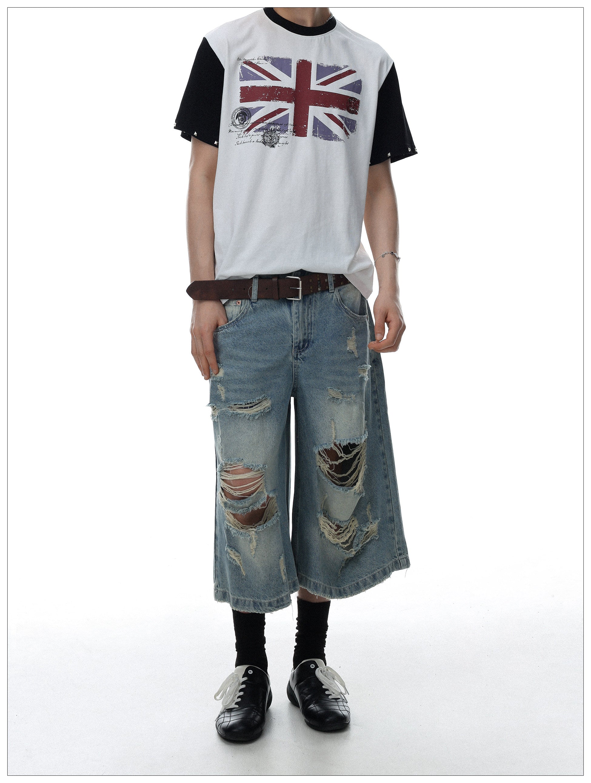 QS841B denim shorts