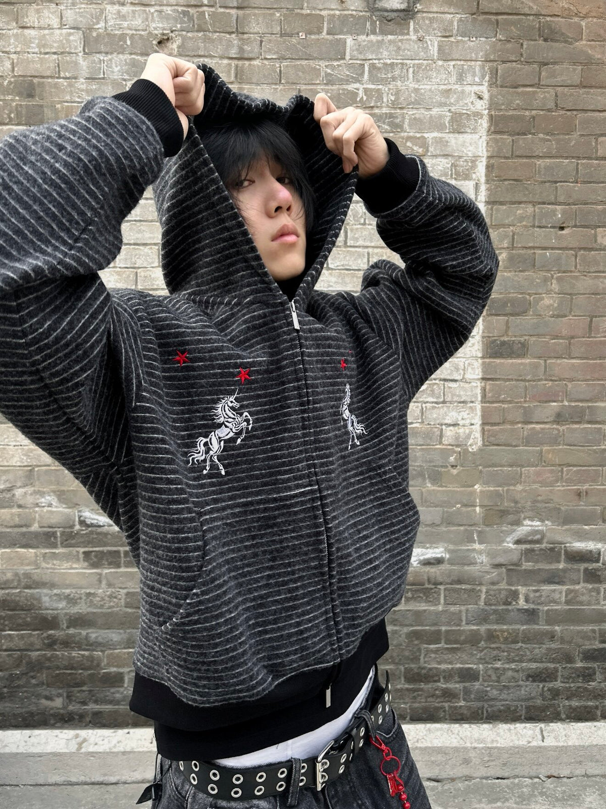 QS936B zip hoodie