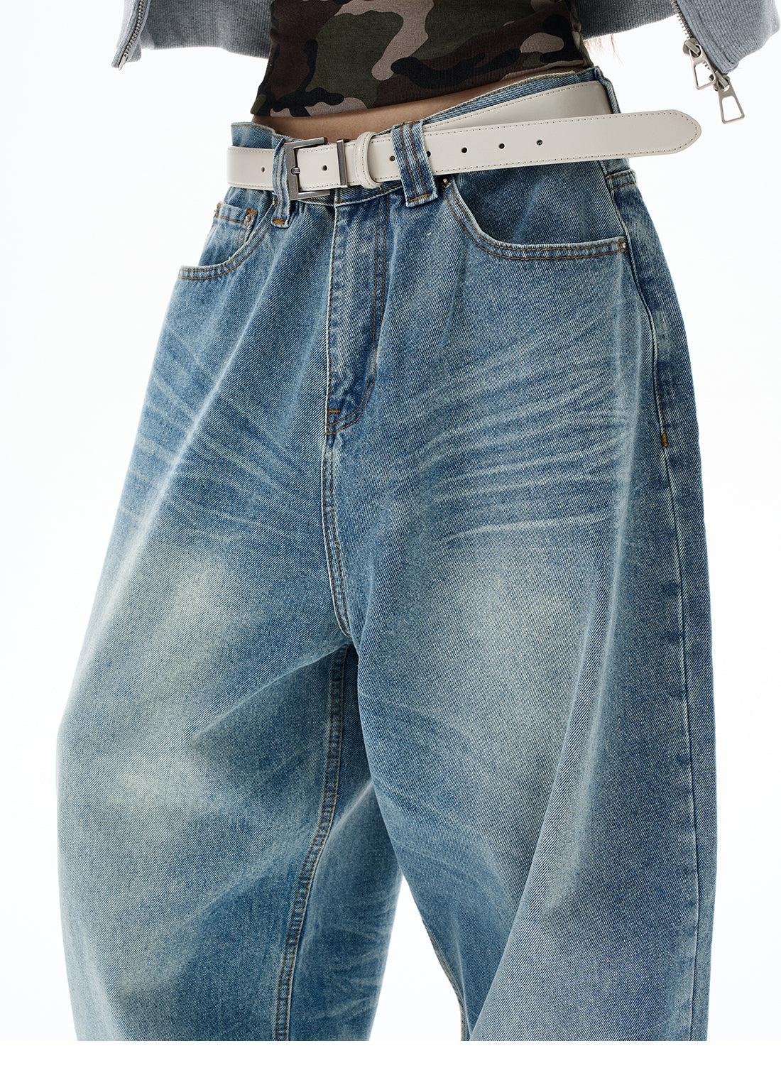 QS642B wash denim