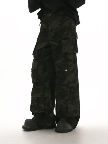 セール 一番安い QS634A camouflage pants パンツ