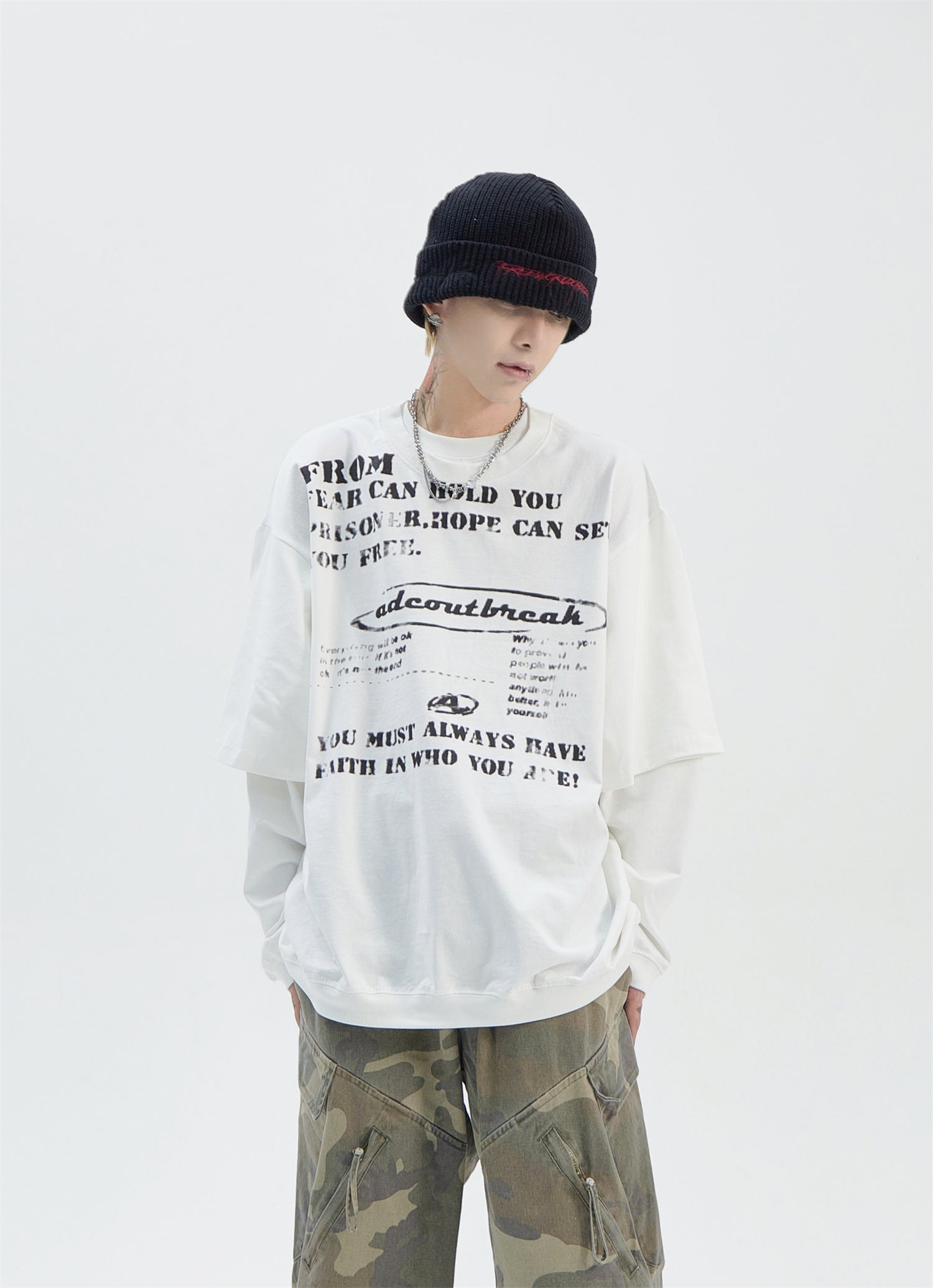 QS890A layered L/S tops