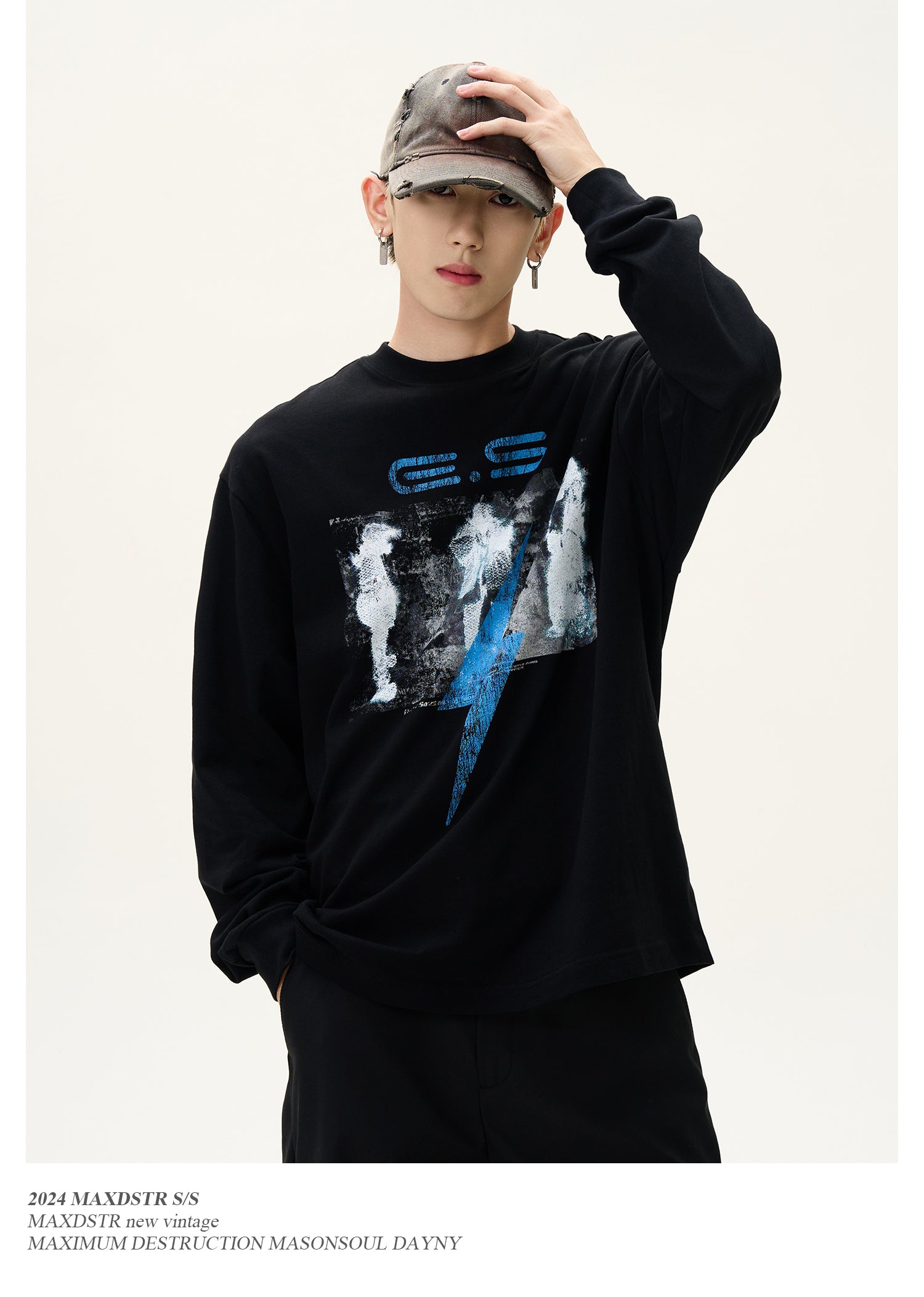 QS894A print L/S tee