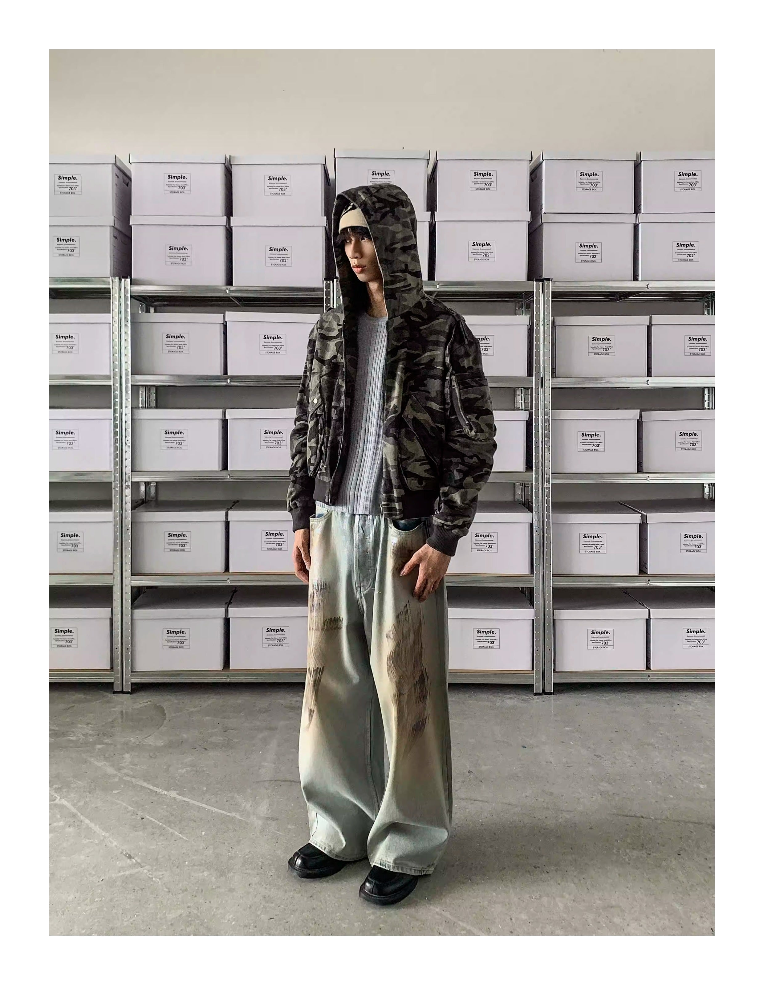 QS614B camouflage hoodie