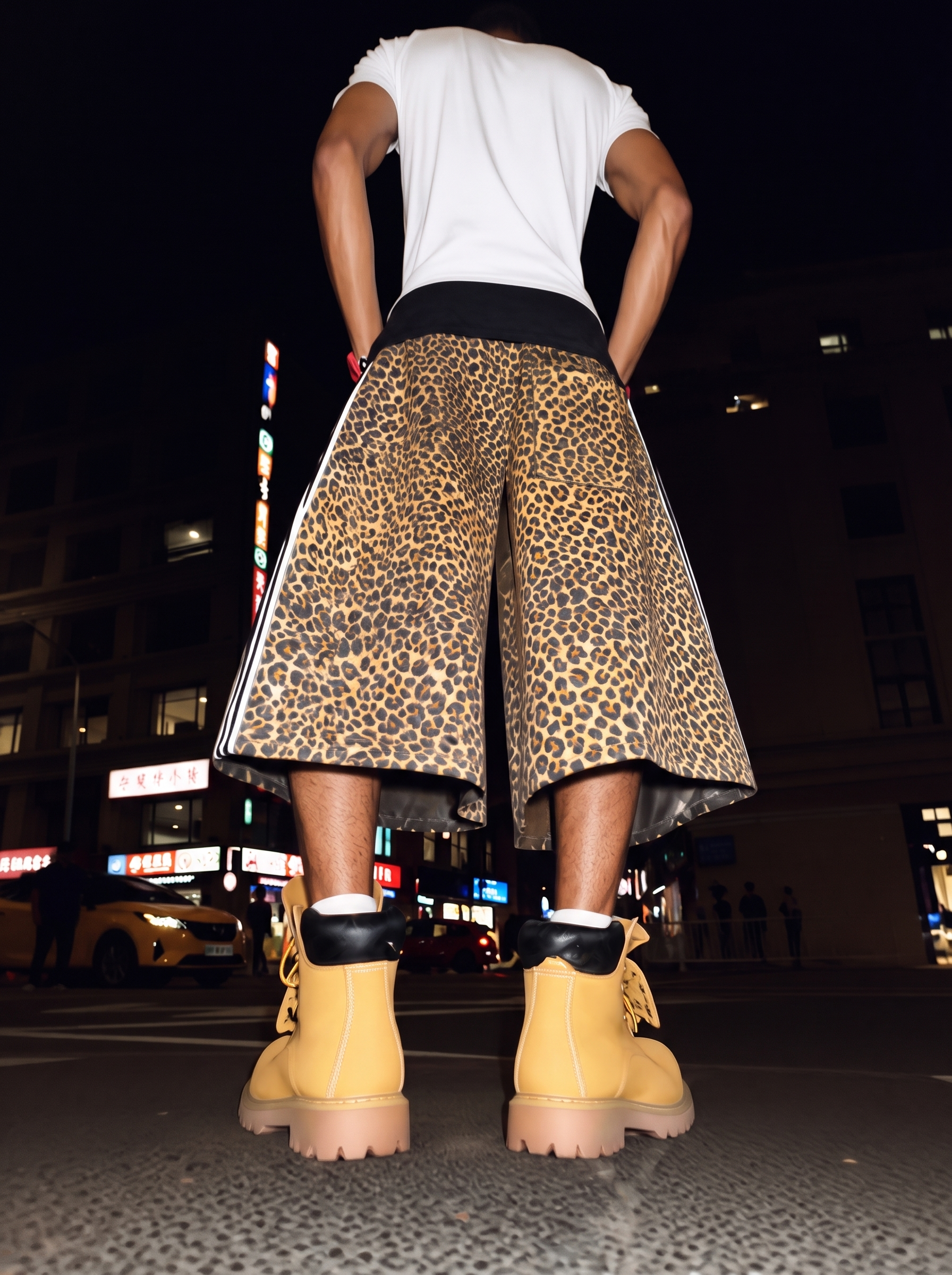 QS869B double waist shorts