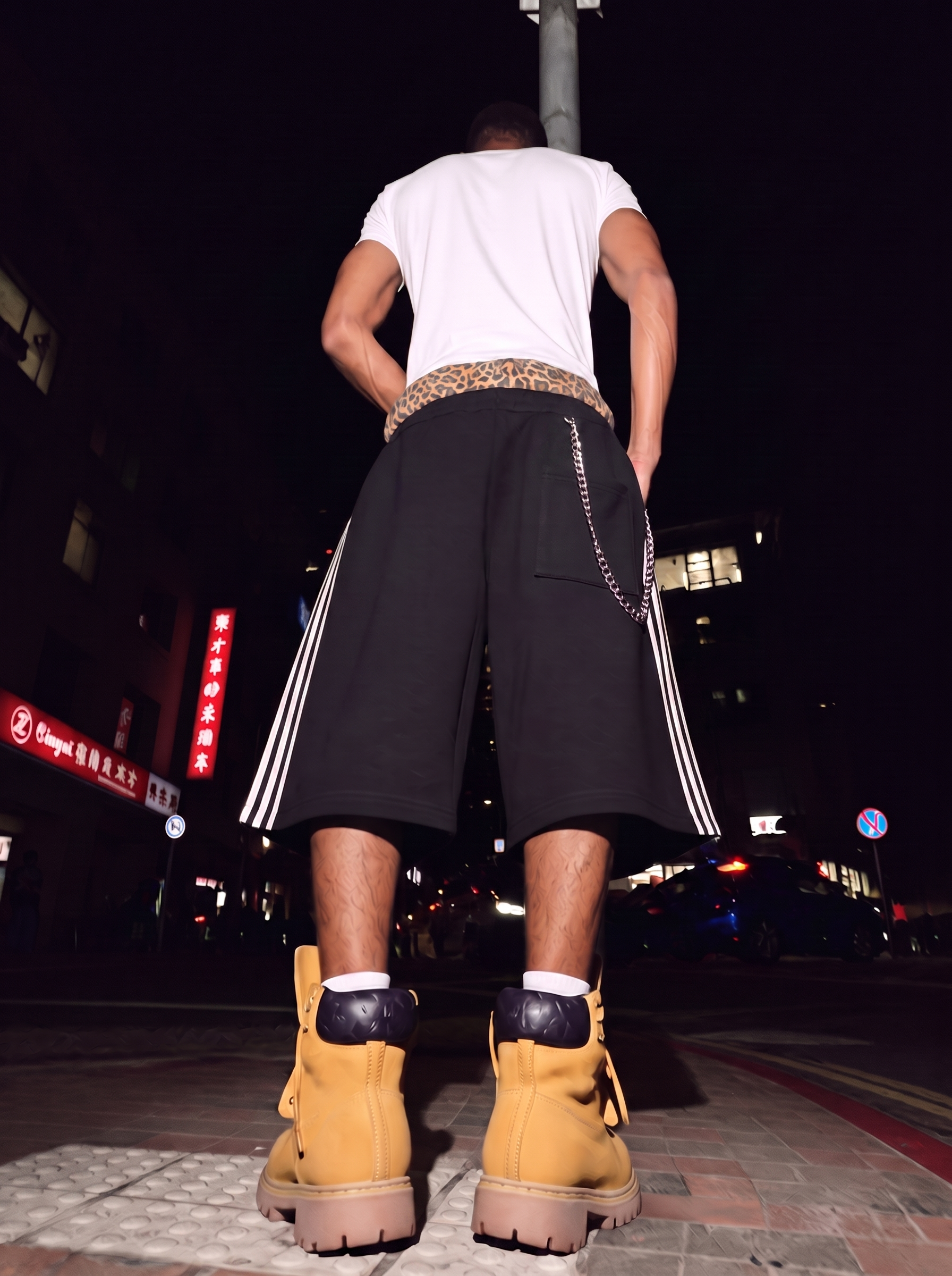 QS870B double waist shorts