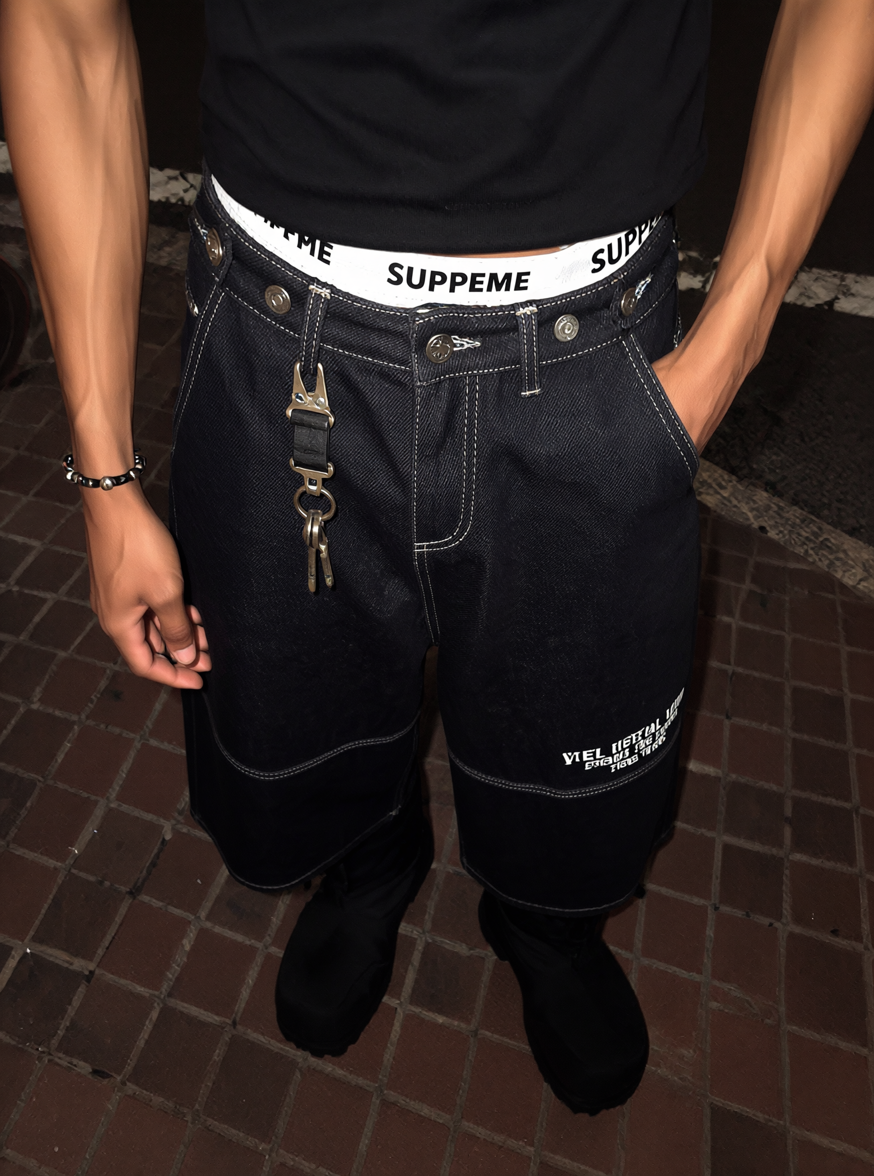 QS875B denim shorts
