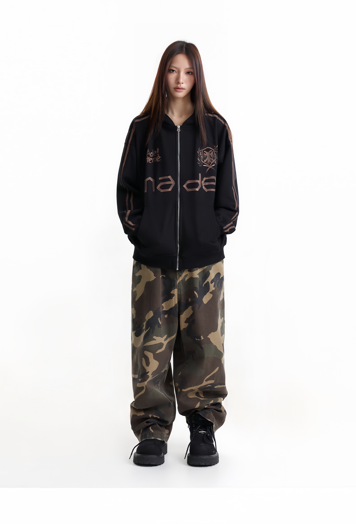 QS883A zip hoodie